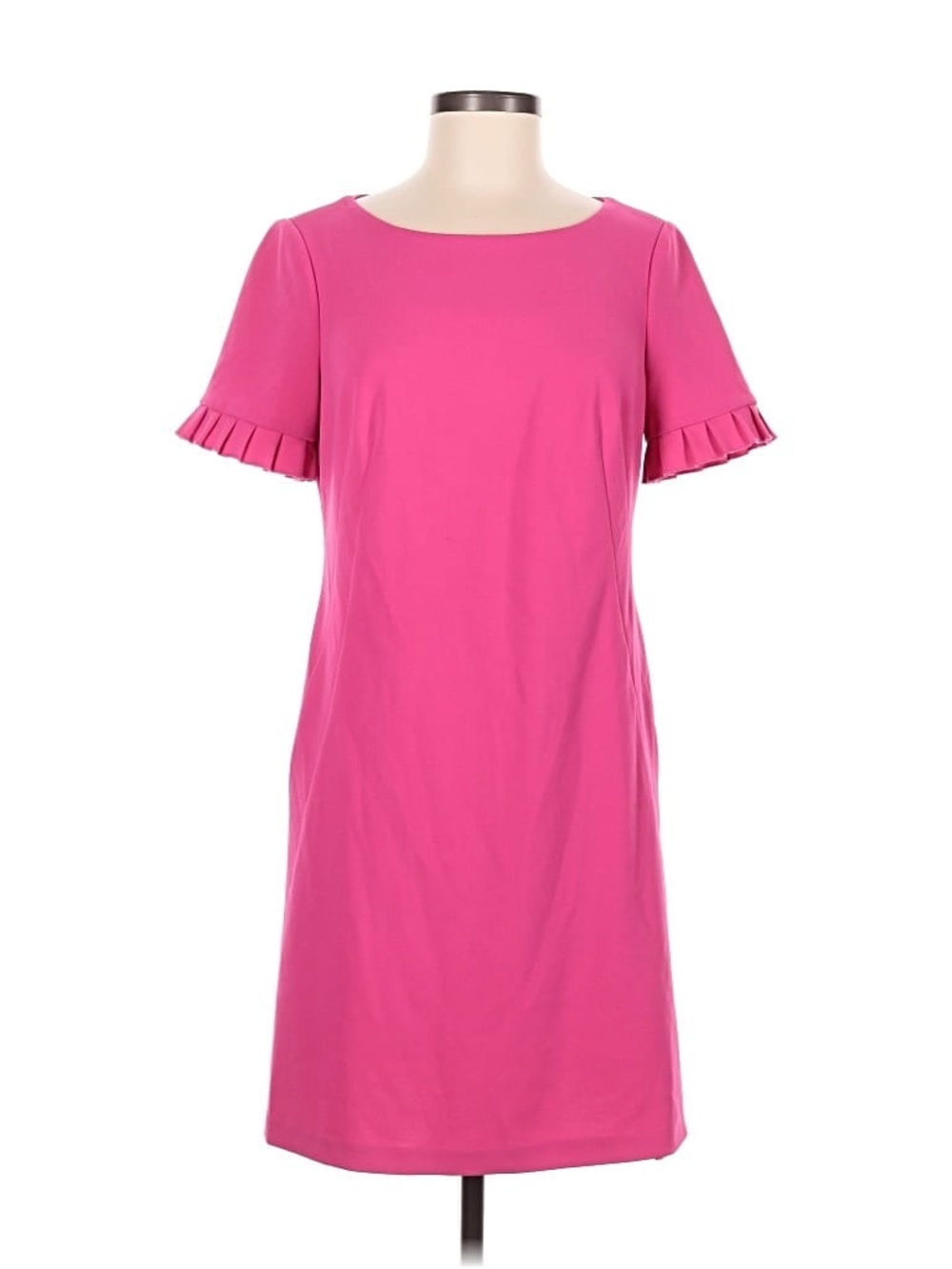 Tommy Hilfiger Fuchsia Pink Short Sleeve Maxi Dress
